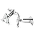 thumbnail image 3 of BodyJ4You 2PC Cufflinks Personalized Initials Letter A Men's Button Shirt Business Gift, 3 of 6