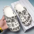 thumbnail image 3 of XIHAHA Zapatillas de verano para hombre, chanclas de playa transpirables con agujeros, Sandalias planas sin cordones informales Unisex, Zapatos para hombre talla 45, 3 of 5