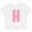 AA-White, variant on Inktastic Pink and White Polka Dots Letter H Boys or Girls Toddler T-Shirt