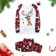 thumbnail image 4 of Pijamas Navideños Para La Familia Conjuntos A Juego Trajes Trajes Patchwork Plaid Impreso Homewear Cuello Redondo Manga Larga Conjuntos de Papá de Dos Piezas Odeerbi ODB188605, 4 of 9