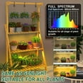 Plant Stand with Grow Lights Indoor Corner Bamboo Hanging Plant Shelf