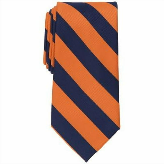 Club Room ORANGE Men's Classic Stripe Tie, US One Size