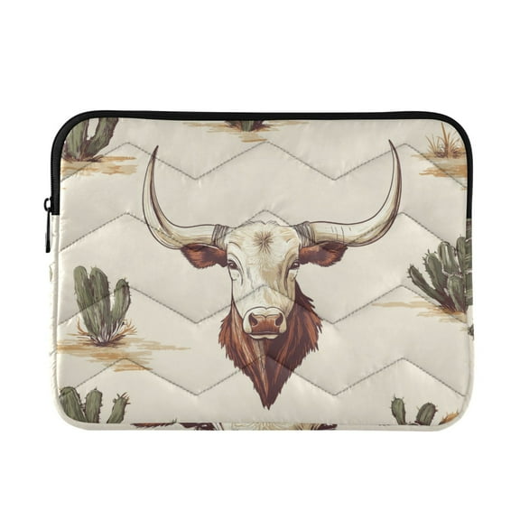 FORMRS 13-13.3 inch Laptop Sleeve Case Soft Carrying Quilted Computer Bag Cover, Cowboy Pattern