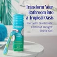 thumbnail image 2 of Skintimate® Coconut Delight™ Scented Disposable Razor, 4 Blade, 2 of 8