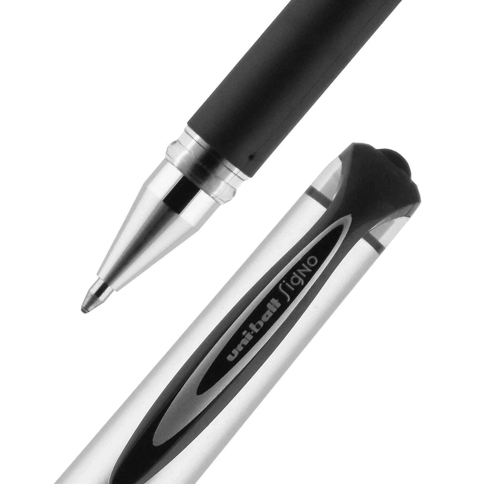 CIRCLE- Uni-Ball Signo 207 Impact Gel Pen Bold Point Black Ink (65800)