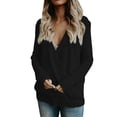 thumbnail image 1 of Gibobby Suéteres para mujer, Suéter Ligero Manga Larga Cuello V para Dama, sueters Elegante, Blusa Casual(Negro,CH), 1 of 4