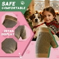 thumbnail image 4 of GASTROPOD Dog Sweater,Solid Color High Collar Knit Cat Sweater,Autumn Winter Pet Body Contour Dog Clothes for Small Dogs,Brown, 4 of 7