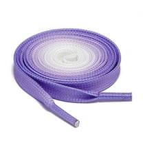 1Pair Flat Shoelaces Strings for Sneakers Athletic Running Shoes Gradient Purple
