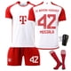 thumbnail image 3 of 2324 Bayern en casa 9 Kane uniforme de fútbol 25 Muller 7 Gnabri 10 Sane 42 Musilla, 3 of 6