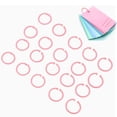 thumbnail image 3 of 20Pcs Plastic Loose Leaf Rings, Flexible Buckle for Cards and Files, Ideal for Binders, Business and Note Cards, 3 of 8