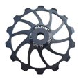thumbnail image 1 of 14T Aluminum Alloy Sealed Bearing Jockey Wheel Rear Derailleur Pulley, Uviversal Fit - Black, 1 of 8