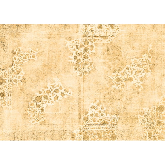 Ahgly Company Indoor Rectangle Abstract Brown Modern Area Rugs, 5' x 8'