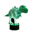 thumbnail image 4 of 3D Dinosaur LED Night Lamp, Color Changing Light, Dimmable Warm Light, Creative Room Decor, For Kids Bedroom, Bedside Table Lamp, Modern Stylized Design, Energy Efficient Lighting | Plastic, A, 4 of 8