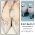 thumbnail image 5 of KAKOWELY 1 Pair Shoe Clips Pearl Silver Rhinestones Imitation Pearl for High Heeled Shoes 1.4x1.4in, 5 of 8