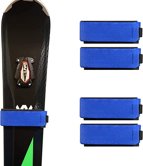 Mt Sun Gear Ski Wraps Hook and Loop ski Straps for Race, Powder, Fat