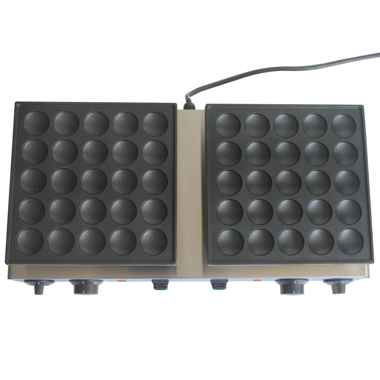 Mini Dutch Pancake Baker 50PCS Commercial Waffle Maker Machine 1.8in Nonstick