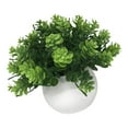 thumbnail image 2 of GOOHOCHY Planta artificial en maceta, decoración de plantas falsas, decoración realista de bonsái simulado, 2 of 8