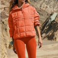 thumbnail image 1 of Sudadera con capucha de color sólido de otoño e invierno, sudadera con capucha de algodón con filete plegable, bolsillo, abrigo de manga larga para mujer, 1 of 6
