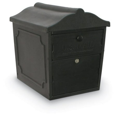 Oasis Curbside Locking Mailbox - Postal Products Unlimited, Inc. Curbside Blow Molded Locking Post Mounted Mailbox