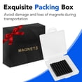 thumbnail image 6 of MaxxMarket Small 180Pcs Rare Earth Refrigerator Magnets 5x2mm Black Strong Neodymium Tiny Rare Earth Round Fridge Magnets for Whiteboard, Office, DIY, Science, Photo, 6 of 14