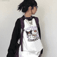 thumbnail image 5 of Sanrio-Camiseta de manga larga de Hello Kitty Kuromi para mujer, sudadera de cuello redondo Harajuku de dibujos animados, Jersey de algodón de estilo coreano, 5 of 6