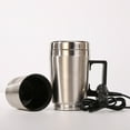 thumbnail image 2 of Car Heating Cup Leakage Proof Electric Car Insulated Mug for Truck Vehicle 12V for Cars, 2 of 8