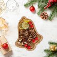 thumbnail image 2 of Deyuer Christmas Snack Tray,Bamboo Serving Plate Decorative Platter Nuts Display,Desktop Food Tray,Modern Home Fruit Bowl Christmas Tree Shape Party Snacks Tray,B, 2 of 10