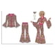 thumbnail image 3 of 2026 Retro 60s 70s Cosplay Hippie Stage Costume Earrings Necklace Female Roleplay Outfits Halloween Carnival Party Disguise Suit, 3 of 4