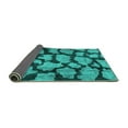 thumbnail image 2 of Ahgly Company Indoor Square Persian Turquoise Blue Bohemian Area Rugs, 4' Square, 2 of 4
