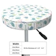 thumbnail image 3 of Salouo Sea Turtle Pattern Bar Stool Cushion Cover, Round Crease-Resistant Stretchy Dustproof Stool Seat Slipcover for Bar Round Chair-12 inch, 3 of 6