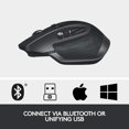thumbnail image 2 of Logitech MX Master 2S Souris Laser Bluetooth - Sans Fil - Graphite, 2 of 5