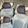 thumbnail image 4 of Funda satinada para reposacabezas de coche, 2 unidades, que protegen el cabello, 4 of 5