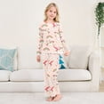 thumbnail image 2 of Unicorn Cloud Rainbow Cozy Soft Long Sleeves Top and Pants 2 Piece Cool Pjs Pajamas Set Sleepwear Size 3-11Y, 2 of 6