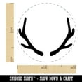 thumbnail image 2 of Deer Antlers Self-Inking Rubber Stamp Ink Stamper - Black Ink - Mini 1/2 Inch, 2 of 7