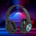 thumbnail image 2 of Hwkond Gaming Headphones Wireless Headset Foldable Headset LED Lights Glowing Headphones Earphone Pluggable Card Universal Up to 25% Off, 2 of 5