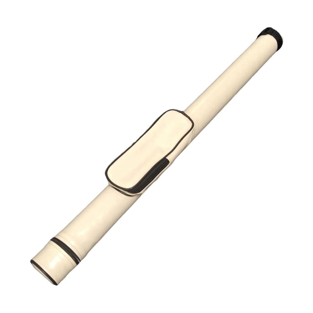 Guardoinrt Billiards Pool Cue Case PU Leather Hard White Cue Professional Case Pool Pouch 1/2