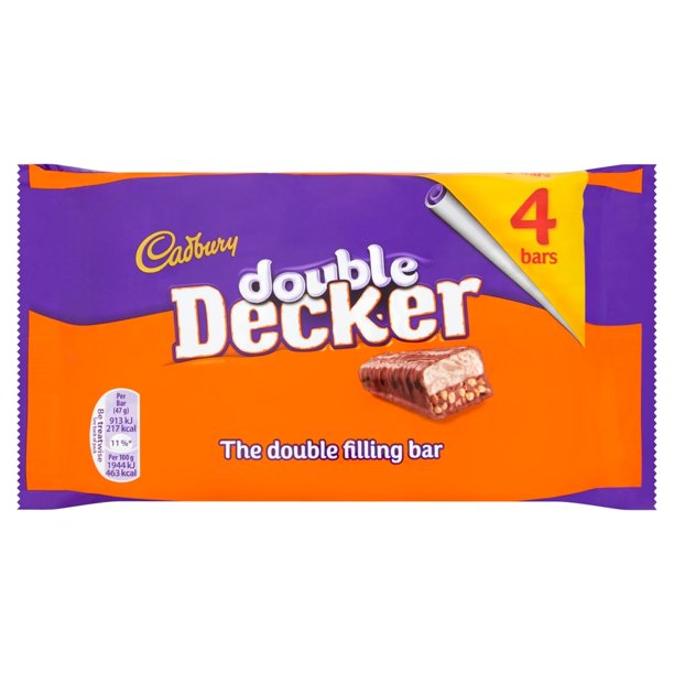 Original Cadbury Double Decker Chocolate Bar Pack Imported From The UK
