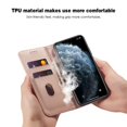 thumbnail image 6 of Dteck Case for Apple iPhone 11 Pro Max 6.5-inch, Luxury Magnetic Skin-Friendly Feel Leather Card Holder Wallet Case Folio Kickstand Cover,Rosegold, 6 of 8