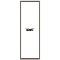 16x51 Frame Silver Real Wood Picture Frame Width 1.25 Inches | Interior Frame Depth 0.5 Inches |