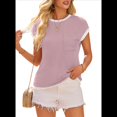 thumbnail image 3 of Camisetas de Corta para Mujer, Color Rosa, Talla M, 3 of 7