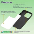 thumbnail image 4 of INNOSUB USA Sublimation Phone Cases Set of 5Pcs – Protective Case Compatible with iPhone 14 Plus Includes Aluminum Inserts – Soft Rubber Blank Black Case, 4 of 5
