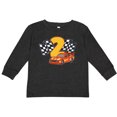 thumbnail image 3 of Inktastic Number Two Race Car Boys or Girls Long Sleeve Toddler T-Shirt, 3 of 5