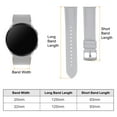 thumbnail image 2 of Uxcell Leather Watch Band 22mm Quick Release Genuine Leather Replacement Watch Straps for Men Women, Light Grey, 2 of 6