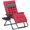 Red, variant on Outsunny Padded Zero Gravity Chair, Folding Recliner Chair, Black