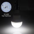 thumbnail image 6 of Solar Powered Led Light Bulb, VONTER Portable Lantern Lamp Spotlight Indoor Outdoor Garden Office Kitchen Reading with Solar Panel for Garden Patio Yard Hiking Camping Tent Fishing Lighting(2 Pack), 6 of 7