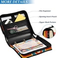 thumbnail image 3 of FORMRS Zipper Binder with Shoulder Strap 2-inch Ring 500 Sheet Capacity File Bag, Colorful Circles, 3 of 5