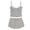 d-286Light Gray152, variant on MEZZALL Women 2 Piece Sleepwear Set Lace Spaghetti Strap Ribbed Camis Tops Drawstring Scalloped Shorts Leopard Print Pajama Set for Daily Home Relaxation Stylish Pjs