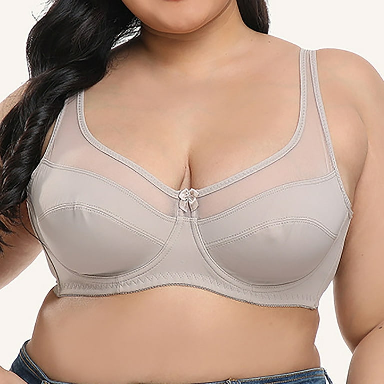 YWDJ Maternity Bras for Pregnancy Women Plus Size Seamless Push Up Lace  Sports Bra Comfortable Breathable Base Tops Underwear Gray 105D 