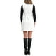 thumbnail image 3 of INSPIRAR CHIC Vestido de Suede para Mujeres con Cuello Redondo, Cierre y Cinturón en la Cintura, Vestido Superior M Blanco, 3 of 6