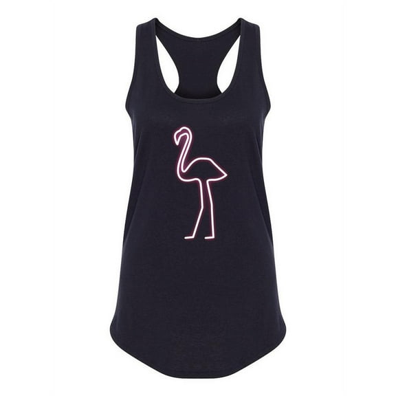 Flamingo Neon Design Tank Women -Image by Shutterstock, Female Medium